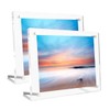 HZIYOU Acrylic Picture Frame, Pressed Flower Frame Handmade, Frameless Floating