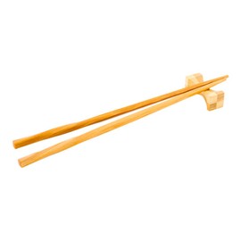Chopstick Rests, 25 Hourglass Shape Chopstick Holders - Holds Forks Or Spoons, For Dinner Tables And Home Decor, Dual Color Natural Bamboo Knife Rests - Restaurantware