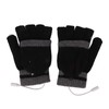Full and Half Fingers Heating Gloves USB Fingerless Knitting Electric