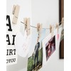 Kikkerland 6 Wood Magnetic Clothespins Photo Holder