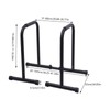 YIYIBYUS Dip Bar, Adjustable Parallel Bars for Home Workout, Adjustable