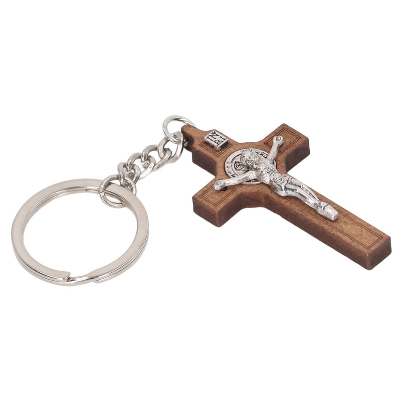 Christian Cross Keychains Engraved Bible Verses Exquisite Jesus Cross Key