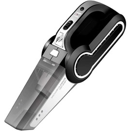 Aspiradora portátil for coche, aspiradora de mano de alta potencia de 5500 PA, for uso en seco y húmedo, con cable de 12 V CC, pequeña aspiradora for 