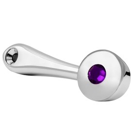 GG Grand General 54964 Chrome Window Crank Handle with Purple Color Jewel