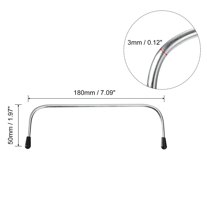 sourcing map Metal Internal Wire Frame 7.09 Inches Pack of