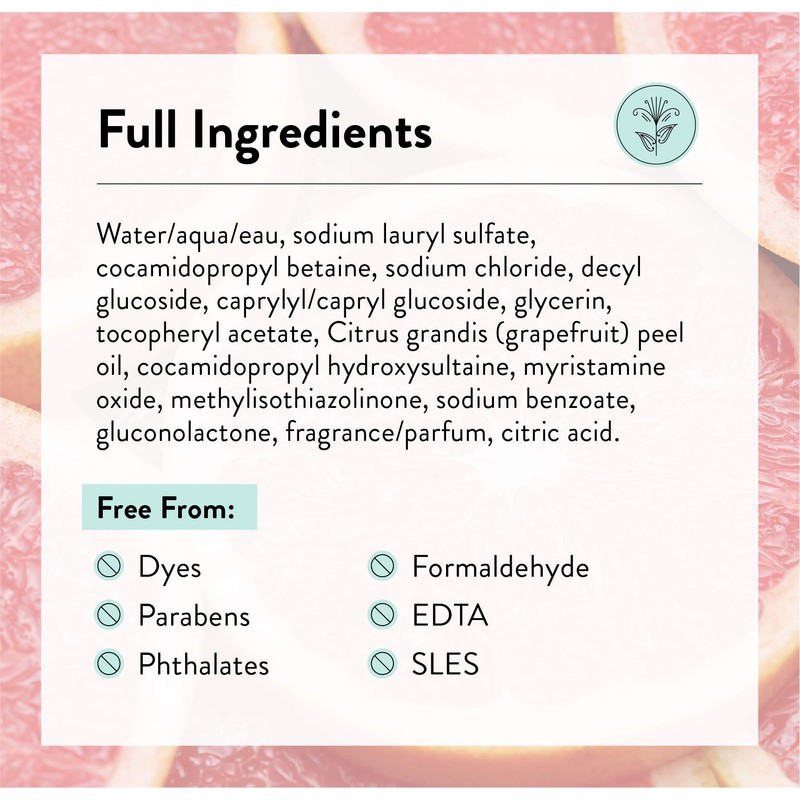 Jr Watkins Natural Home Care Hand Soap, Grapefruit - 11