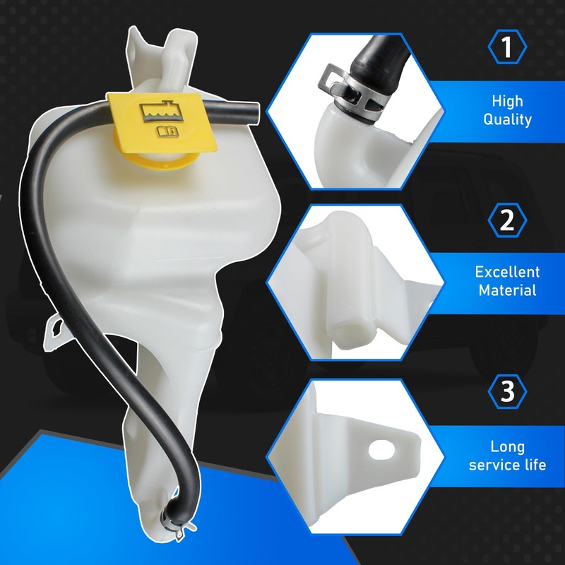 YzusGomumu Engine Radiator Coolant Overflow Reservoir Tank with Cap Compatible