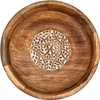 ARAMBH Whitewash & Burnt Mango Wood Fruit Bowl – Handmade