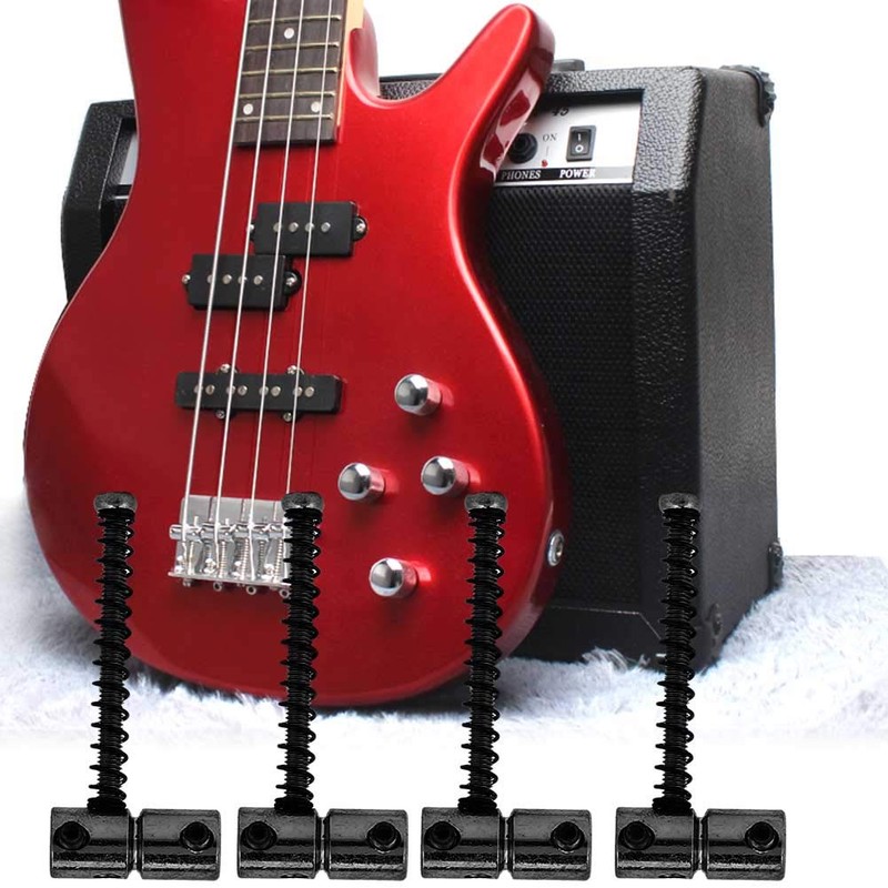 4pcs Electric Bass Correction Saddle Set Bass Bridge String Saddle