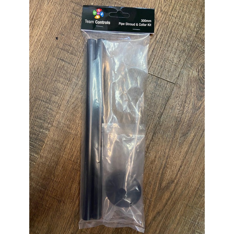 Radiator Pipe Covers & Collars - Pair Black 15mm Pipe