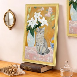 20x30 Frame, Ornate Embossed Gold Poster Frames