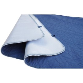 Pack of 2 Careboree Quilted Cotton Top Underpad 34" X36“Reusable Incontinence Bed Pads Washable Durable Waterproof Extra Absorbent Draw Sheet for Mattress