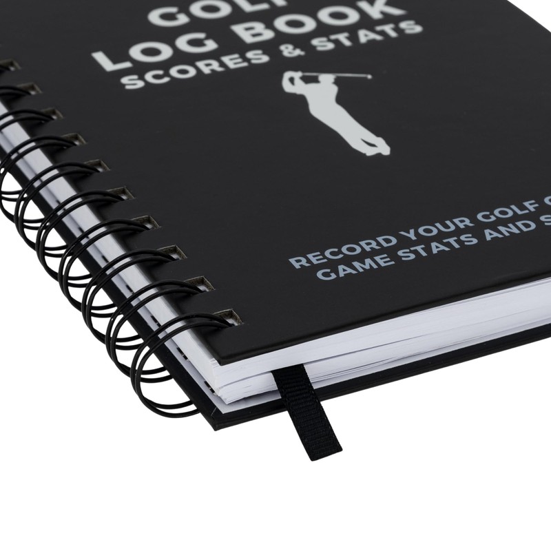 CADDENT GOLF Log Book - Wire-Bound Golf Notebook and Golf