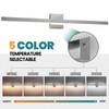 KAISITE Brushed Nickel Vanity Light for Bathroom Above Mirror 39