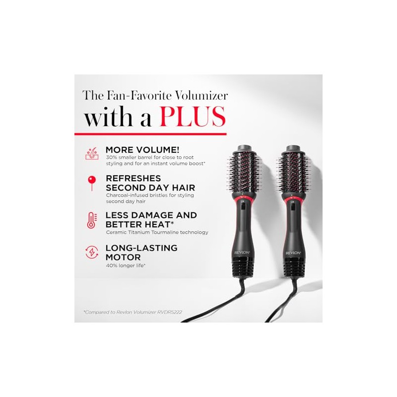 Revlon One-Step Plus Secador y Voluminizador Negro