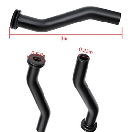 Mandark 2PCS 596163 Car Rubber Vacuum Hose, 3 Inch OEM# 593998 797408 Vehicle Vacuum Pump Hose, Auto Oil Drain Hose Replacement Accessories Compatible with D130 D140 D160 Lawn Mower Tractor