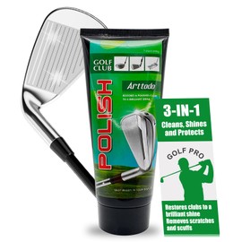 Arttodo Golf Club Polish, Golf Club Cleaner and Scratch Remover, Long Lasting Golf Club Polish for Metal, Zinc, Aluminum & Steel Clubs Golf Accessories
