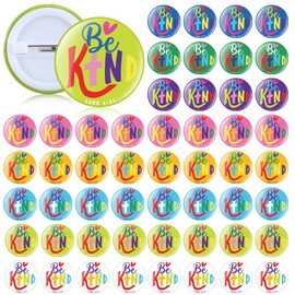 Karenhi 64 Pcs Christian Pins Mini Be Kind Pins Luke 6: 31 Cross Brooch for Easter Religious Gifts