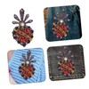 Gadpiparty 2pcs Clothes Applique: Decorative Rhinestone Beaded Patches for Sewing