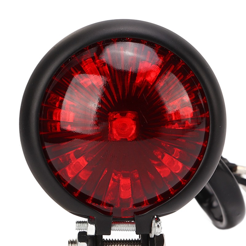 Motorcycle Retro Round LED Taillight Brake Running Light Universal for