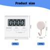 4Pcs Digital Kitchen Timer, Magnetic Countdown Stopwatch Timer With Stand