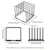 MESTUDIO Cutting Board Holder, 1.2 in. Wide Slots Cabinet Organizer