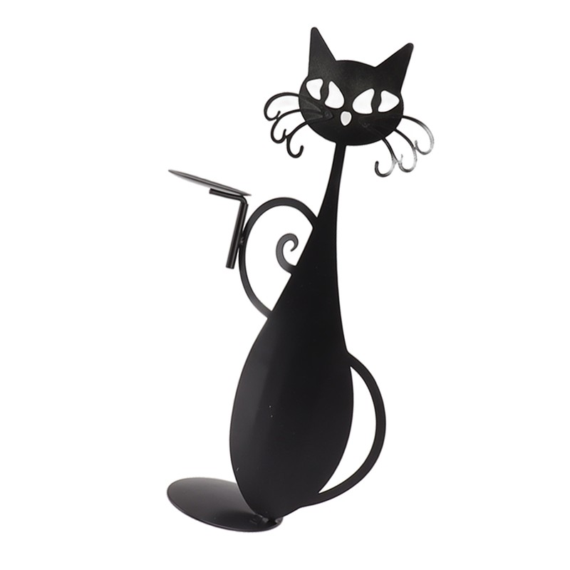 Home Decor Candlestick Durable Cat Candle Holder Decorative Candlestick Holder