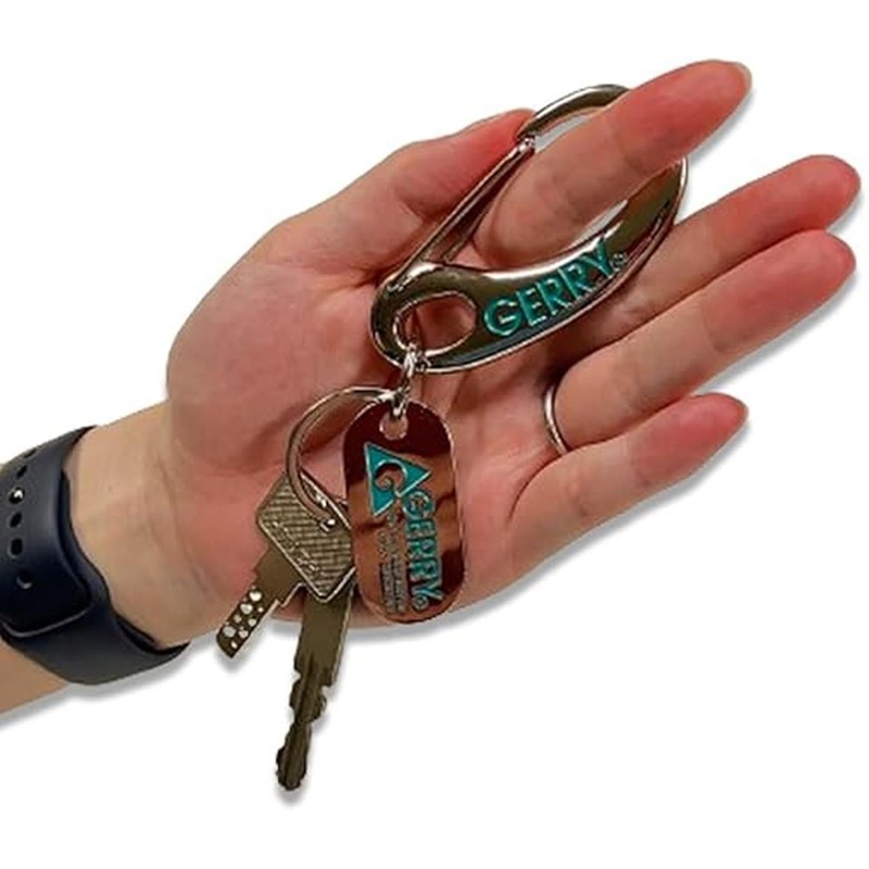 Gerry Carabiner Keychain, navy
