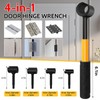 Door Hinge Adjustment Tool 4-in-1 Multi-Size, Durable Stainless Steel Hinge