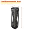 Solar Yard Outdoor Solar Floor Lamp Resin Wicker Solar Light