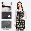 PLITI Pasta Chef Apron Italian Pasta Lovers Gift Spaghetti Gift