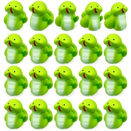 Hiawbon 20 Pcs Miniature Snake Figurines Mini Snake Resin Figures Miniature Resin Animals Figurines for Fairy Garden Miniature Moss Landscape DIY Terrarium Crafts Decor