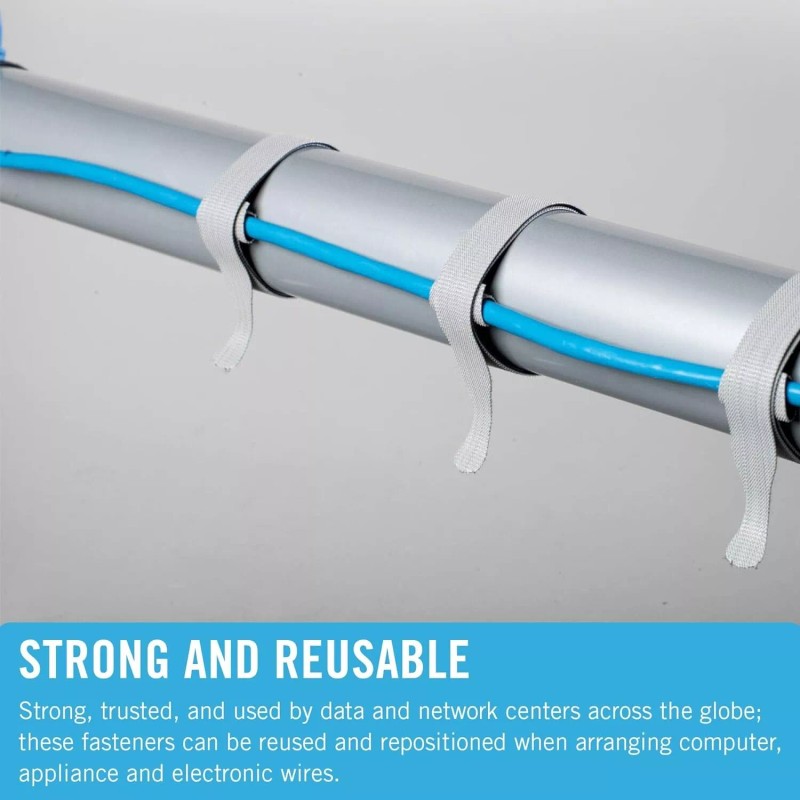 VELCRO 25 VELCRO® Brand One-Wrap Thin Cable Ties Reusable Straps