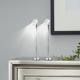 Holibanna Spotlight Jewelry Showcases Display Lighting Fixture Standing Up Cabinet Spotlight Lights for Indoor Display Cabinet Accent,8.45X1.18X0.90in