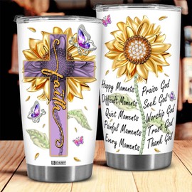 BECHUSKY Christmas Gifts for Women - Christian Gifts For Woman - Birthday Gifts For Women - Inspirational Gifts For Women, Religious Gifts For Women, Spiritual Gifts For Mom, Girl Gifts Tumbler 20 Oz