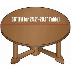 USJJOEO Table Cover Round Tablecloths Fitted with Elastic Edge Old Wood Texture Background Waterproof Table Cloth for Picnic Patio, Fit for Diameter 24.2"-28.1" Round Table, Style 363