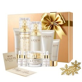 Ginseng Peptide Anti Aging Skin Care Set - Face Skincare Kit with Sodium hyaluronate- Hydrating & Firming Skin, Toner, Serum, Lotion, Eye Cream, Face Cream,Skincare Gift Sets for Women