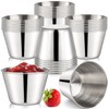 Lawei 30 Pack 1.5 oz Stainless Steel Sauce Cups, Small