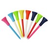 110 Pieces 83mm Golf Tees Multi Color Plastic with Rubber