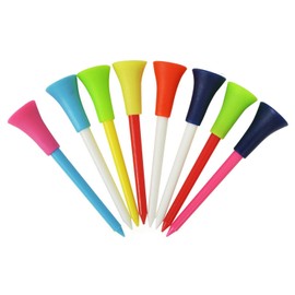 110 Pieces 83mm Golf Tees Multi Color Plastic with Rubber Cushion Pillow Top Plastic Golf Tees mixed colors Pack