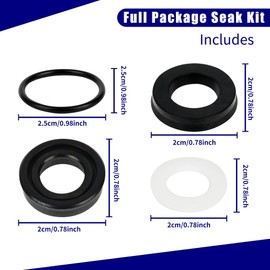 7106627 Pressure Washer Pump Seal Kit fit for Simpson Cleaning, fit for 510005, 510020, 510023, 510026, 510028, Prevent Leak, Pressure Washer Pump Seal kit