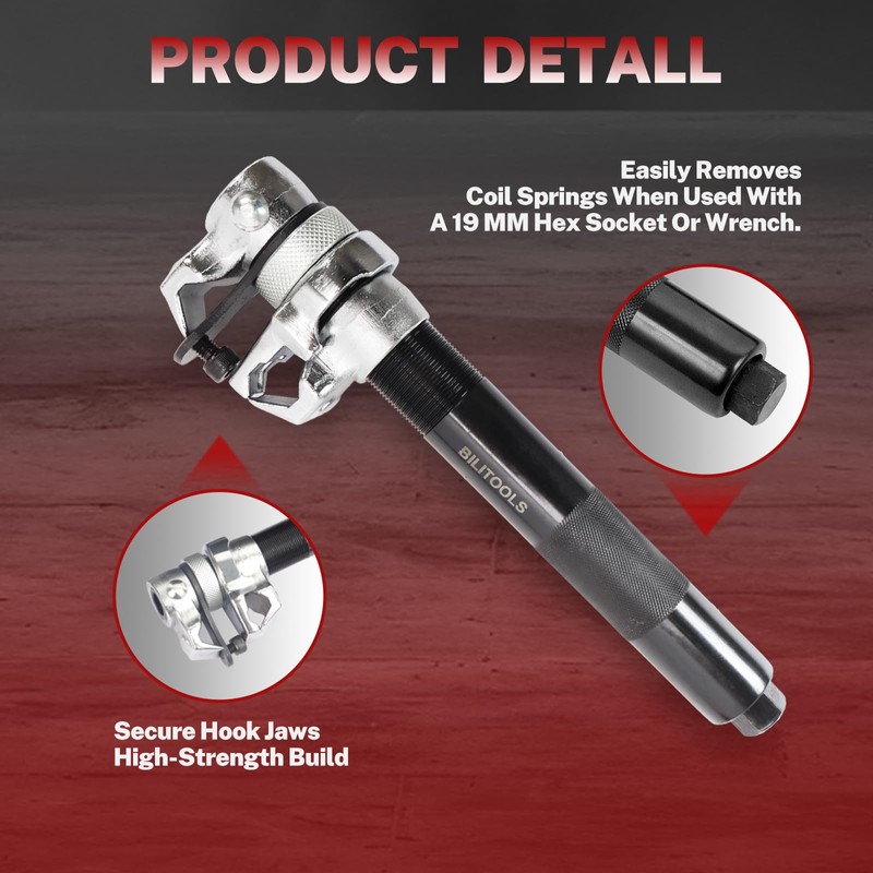BILITOOLS 2-Piece Coil Spring Compressor Tool Heavy Duty Macpherson Strut