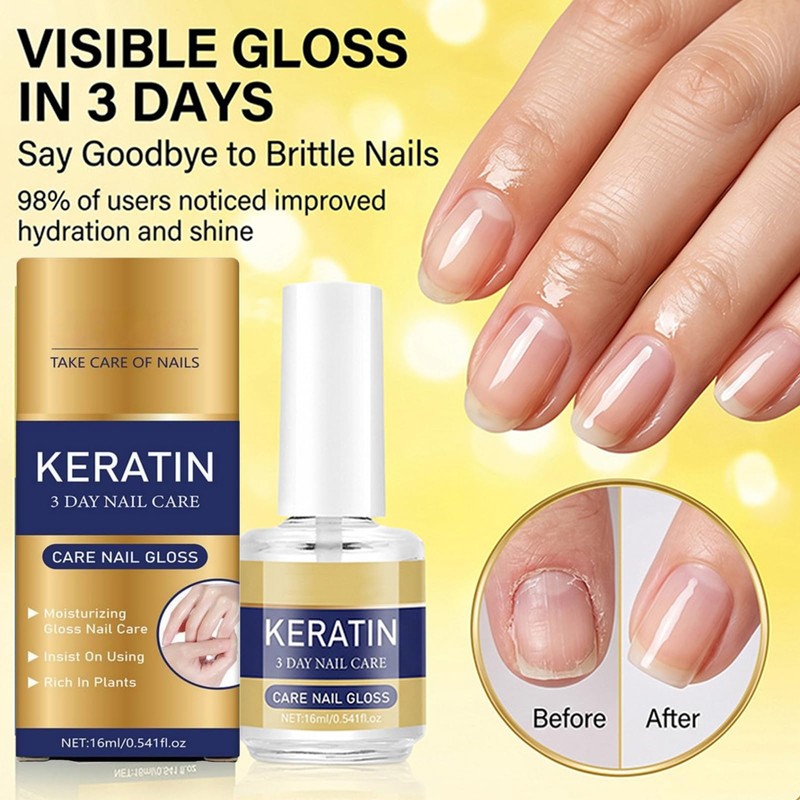 Nail Strengthener Keratin & Amino Acid Nail Oil Moisturizing Cuticle