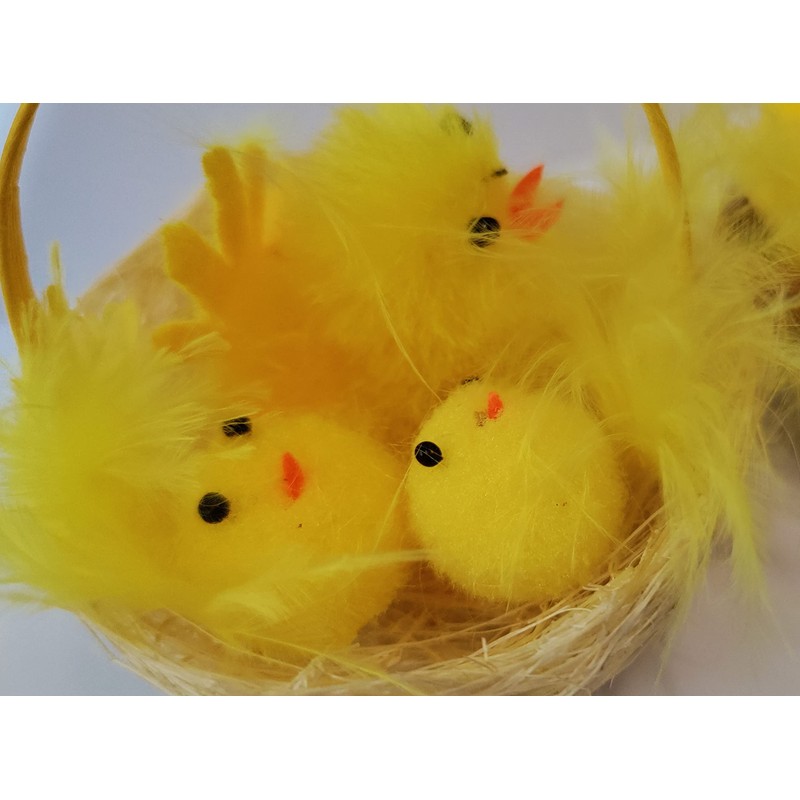 Shop4allsorts Set Of 2 Mini Easter Chicks In Nest Easter