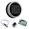 MOUNTPARTS Gun Safe Lock Replacement Chrome Keypad Solenoid Safe Electronic Lock.