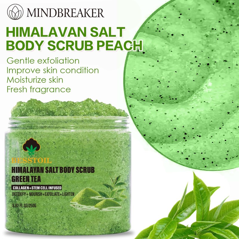 Himalaya Salt Body Scrub, 100% Organic Nutrient Scrub, Rich in