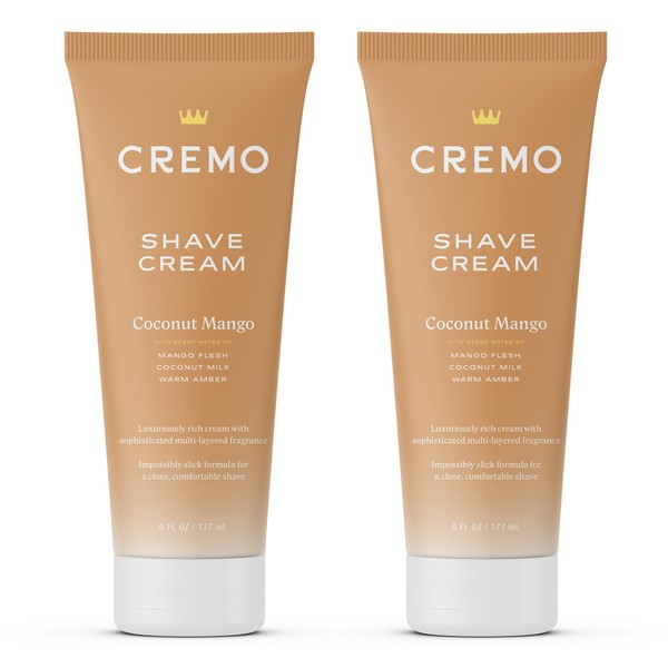 Cremo Cremo Womens Shaving Cream Sensitive Skin, Moisturizing, Coconut Mango,