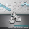 VOOXA Self-Locking Hex Nuts M8 with Flange and Locking Toothing