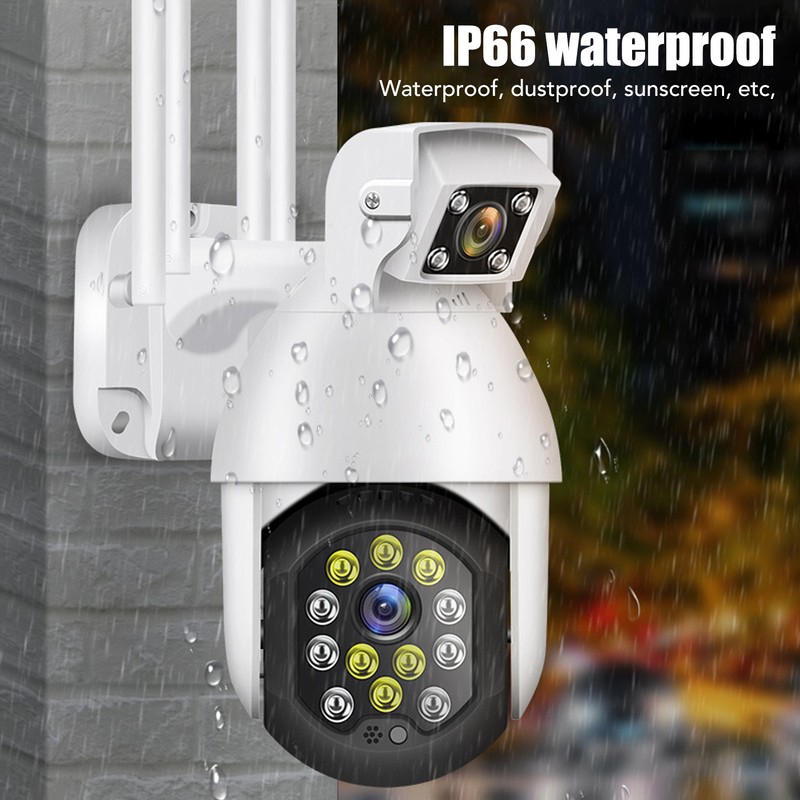 Camera Wireless Dual Lens 2 Way Voice Waterproof Security Camera