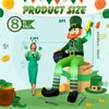 OurWarm 8FT St. Patrick's Day Inflatable Decorations Outdoor, Sitting Leprechaun